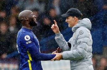 Chelsea manager Thomas Tuchel and Romelu Lukaku