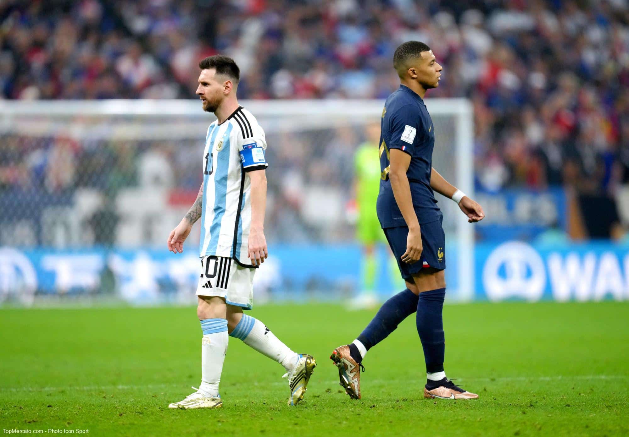 ليونيل ميسي وكيليان مبابي في نهائي مونديال قطر
