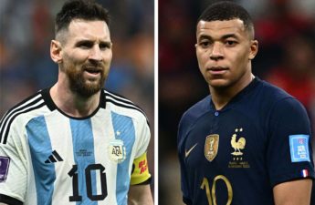 الأرجنتيني ليونيل ميسي وزميله في باريس سان جيرمان الفرنسي كيليان مبابي