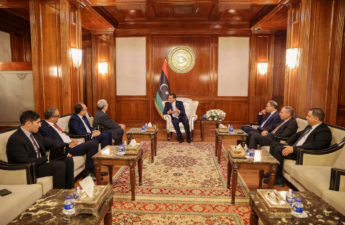 لقاء الدبيبة، مساء الأحد، وزير الشؤون الخارجية والهجرة والتونسيين بالخارج عثمان الجرندي
