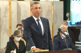 وزير الداخلية التونسي توفيق شرف الدين