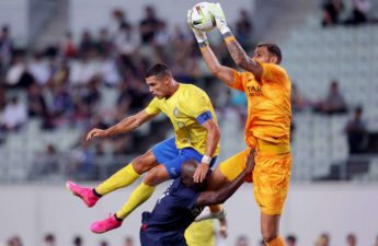 جانلويجي دوناروما وكريستيانو رونالدو في ودية البي آس جي والنصر السعودي