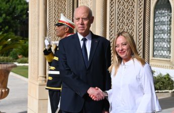 الرئيس قيس سعيّد مع جورجيا ميلوني