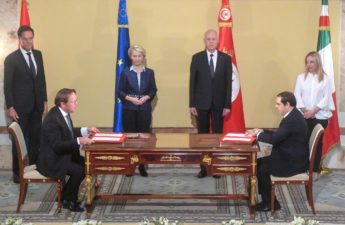 توقيع مذكرة التفاهم حول الشراكة الاستراتيجية والشاملة بين تونس والاتحاد الاوروبي