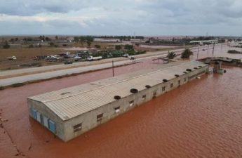 فيضانات ناجمة عن أمطار غزيرة هطلت على شرق ليبيا