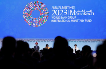الاجتماعات السنوية لصندوق النقد الدولي والبنك الدولي في مراكش بالمغرب