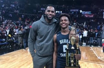 ليبرون جيمس يهدي موسمه الـ21 في NBA لنجله