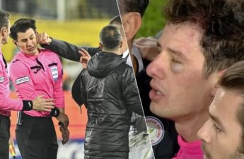 تلقى الحكم خليل أوموت ميلر لكمة في وجهه وتعرض بعدها للركل