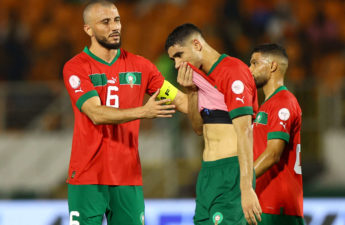 خيبة أمل لاعبي المنتخب المغربي
