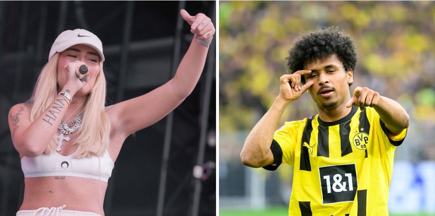 كريم أديمي مع مغنية الراب لوريدانا