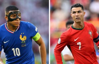 يلتقي البرتغالي كريستيانو رونالدو ضد الفرنسي كيليان مبابي