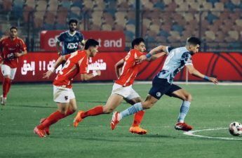 مباراة بيراميدز مع الأهلي