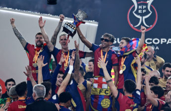 توج فريق برشلونة بلقب كأس السوبر الإسباني