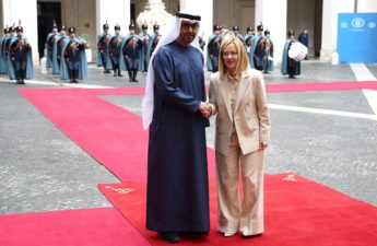جورجيا ميلوني والشيح محمد بن زايد