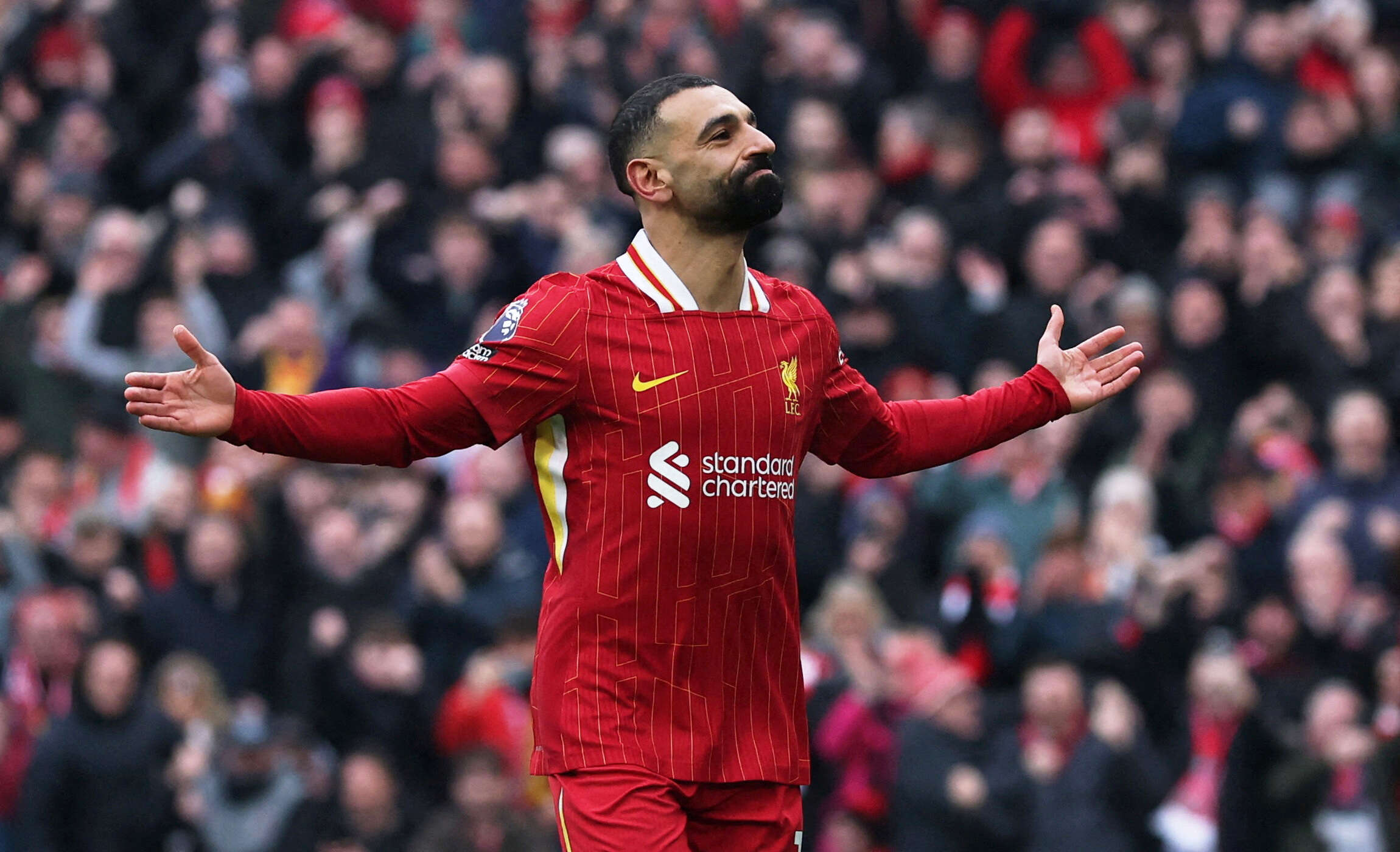 محمد صلاح مهاجم ليفربول المصري