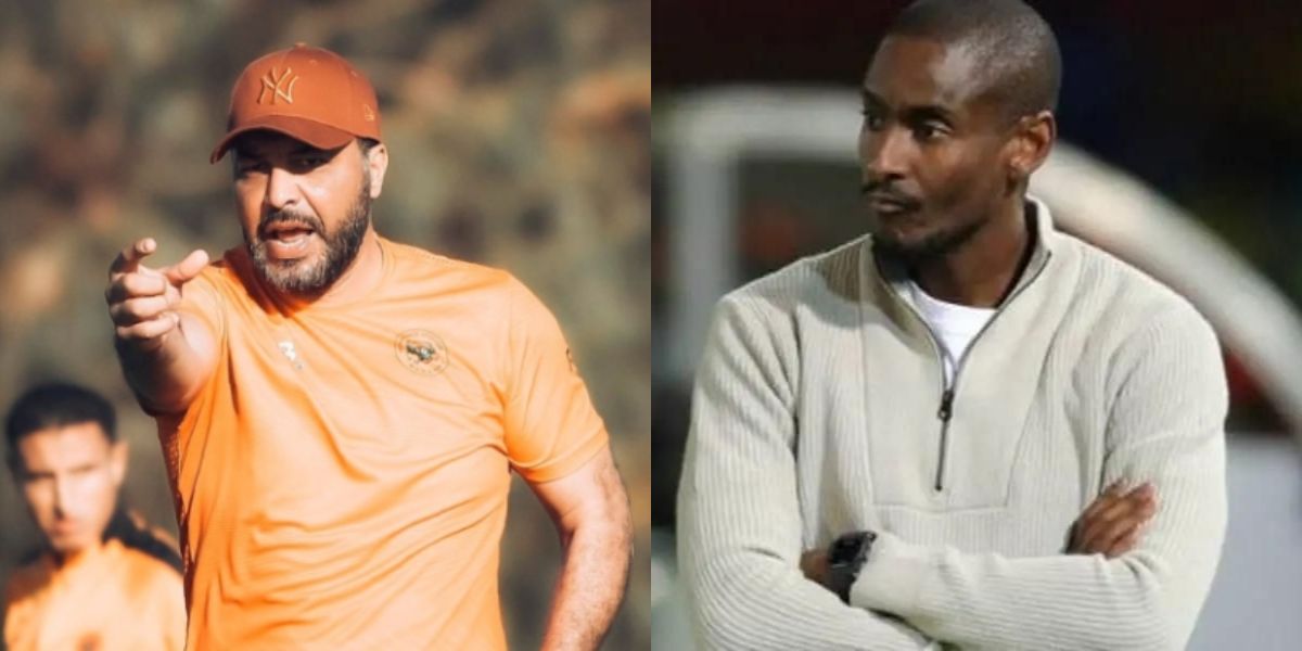 معين الشعباني مدرب نهضة بركان ورولاني موكوينا مدرب الوداد