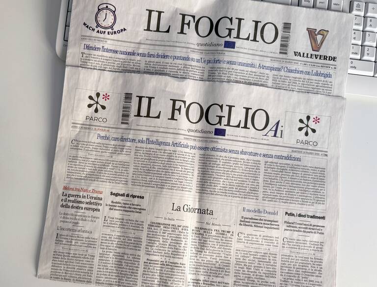 صحيفة Il Foglio تُصدر طبعة مولّدة بالكامل بواسطة الذكاء الاصطناعي