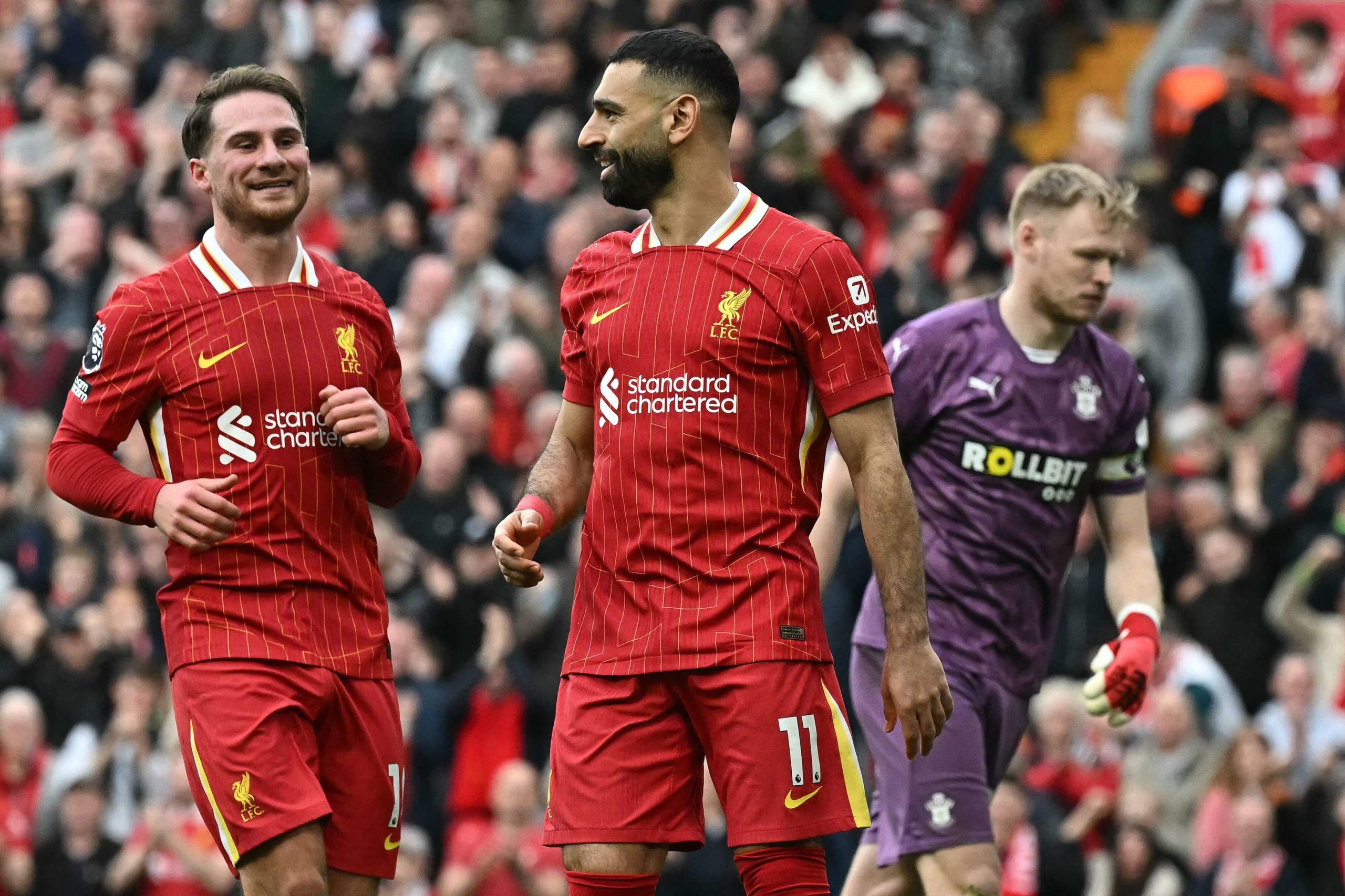 ثنائية للمصري محمد صلاح