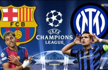 يدخل إنتر ميلان الإيطالي نصف نهائي دوري أبطال أوروبا لكرة القدم أمام مضيفه برشلونة الإسباني