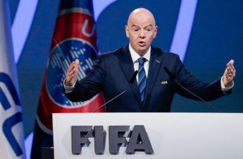 رئيس الاتحاد الدولي (الفيفا) السويسري جاني إنفانتينو