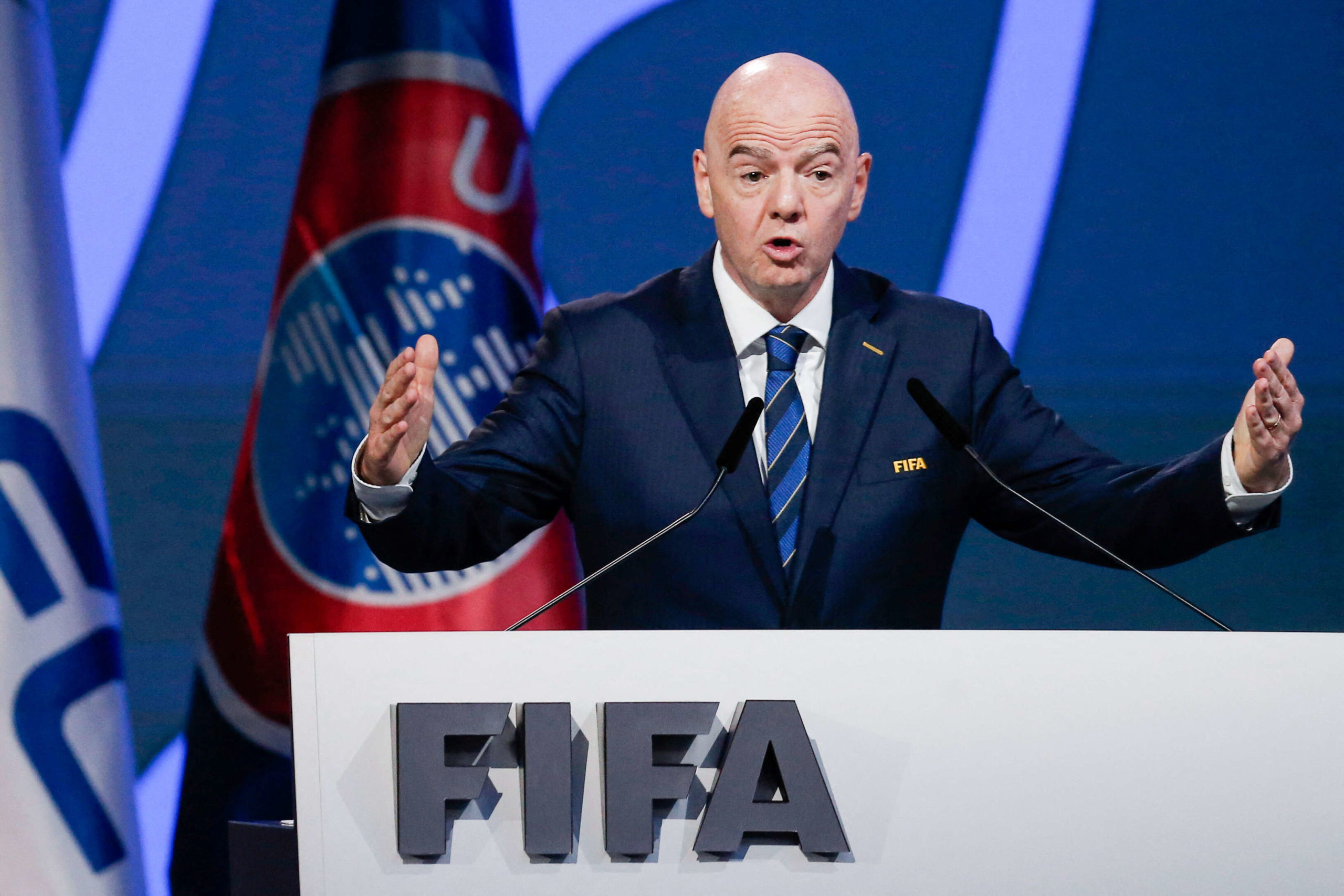 رئيس الاتحاد الدولي (الفيفا) السويسري جاني إنفانتينو