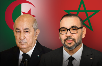 العاهل المغربي محمد السادس والرئيس الجزائري عبد المجيد تبون