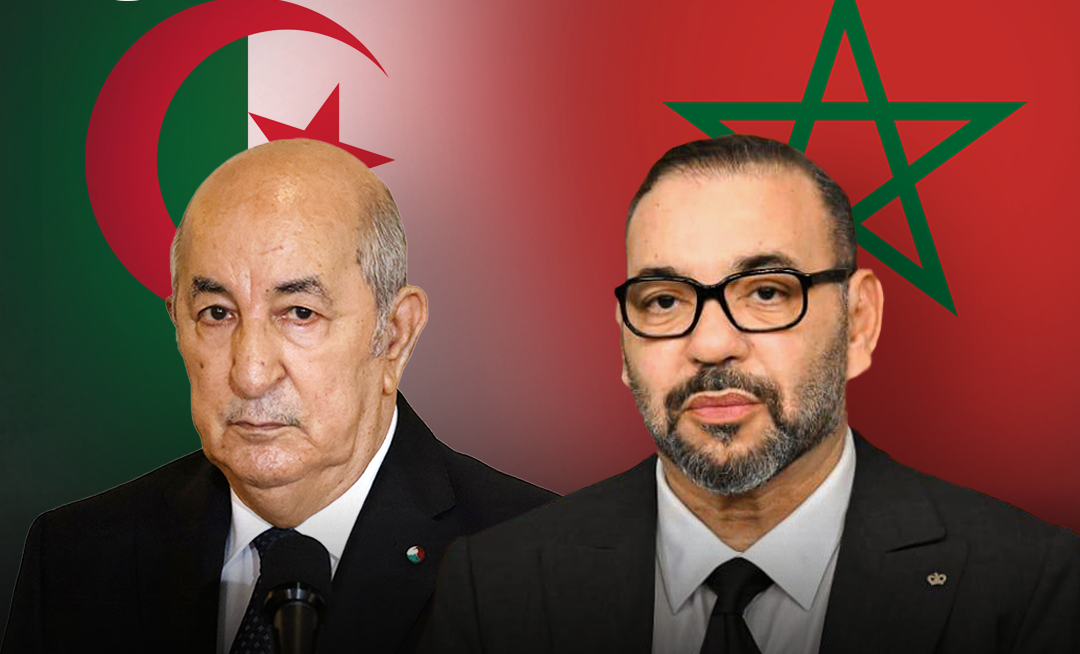 العاهل المغربي محمد السادس والرئيس الجزائري عبد المجيد تبون