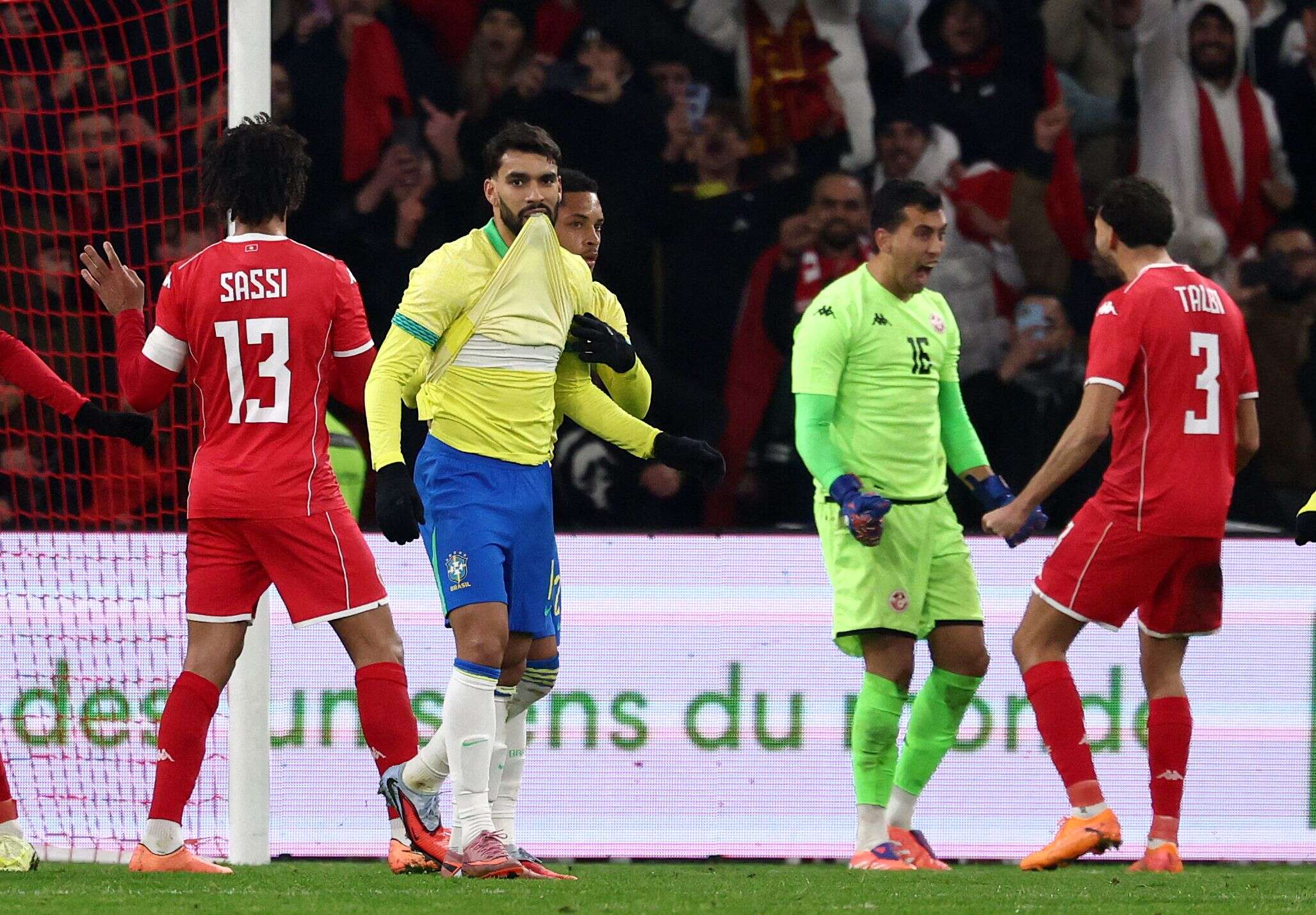 تعادلت تونس 1-1 مع البرازيل