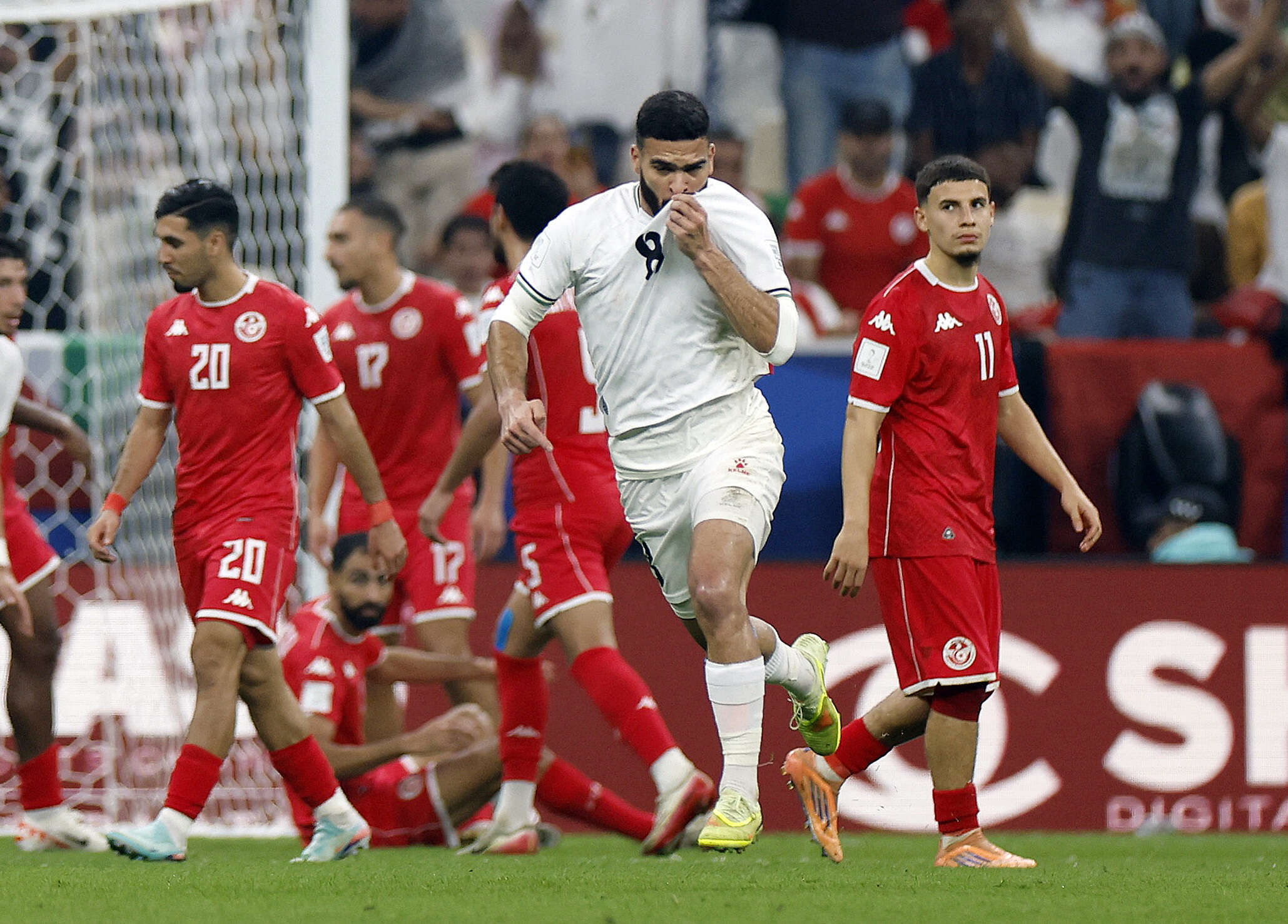 تعادل مثير لمنتخب فلسطين أمام المنتخب التونسي