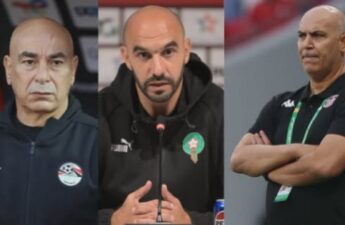 المغربي وليد الركراكي والمصري حسام حسن والتونسي سامي الطرابلسي