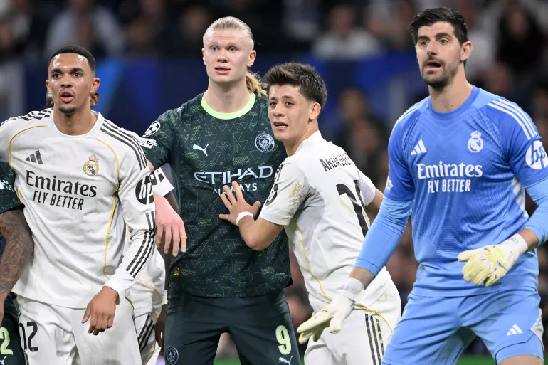 مباراة مانشستر سيتي وضيفه ريال مدريد