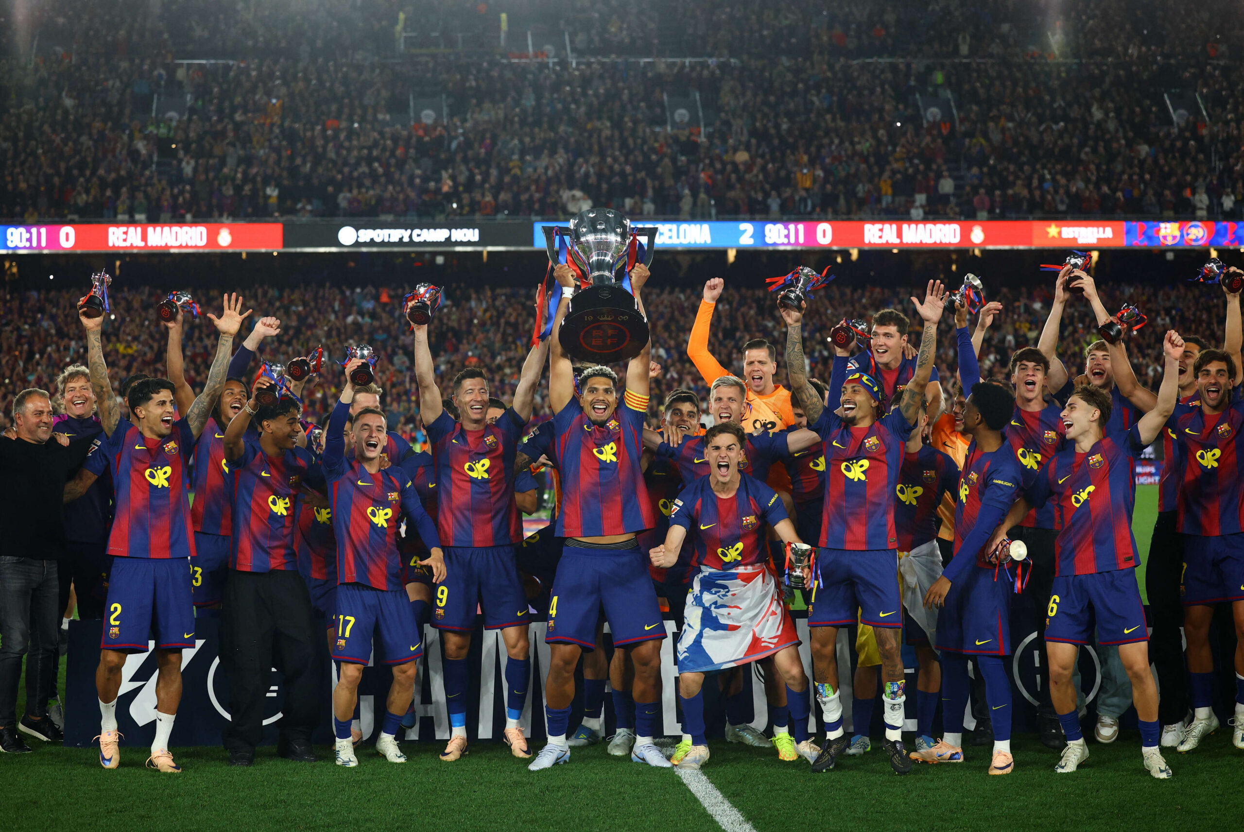 برشلونة بطل إسبانيا للمرة الـ 29