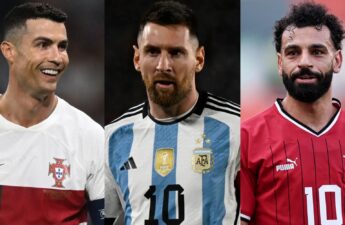 ميسي ورونالدو وصلاح