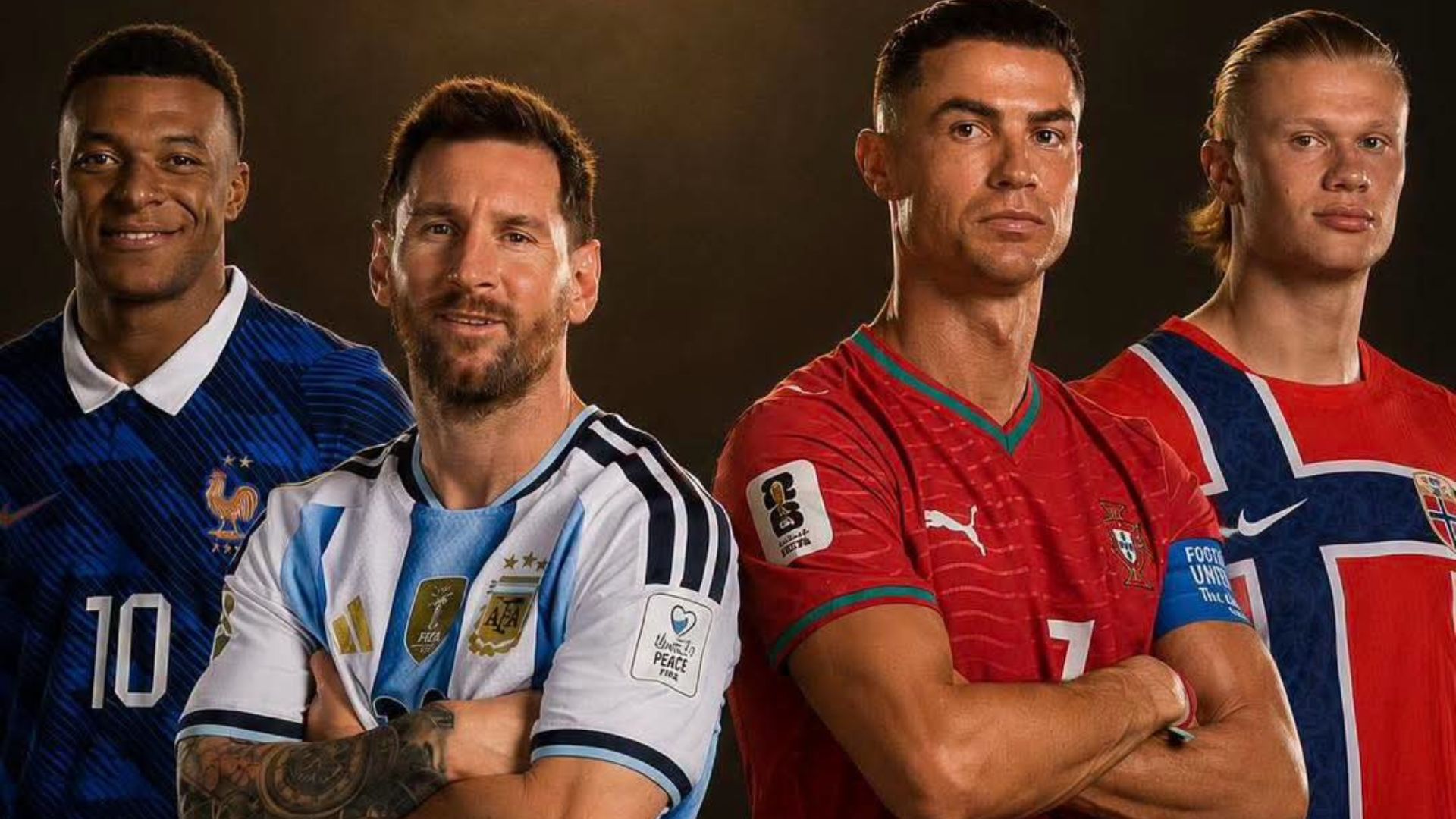 نجومية ميسي ومبابي وهالاند ورونالدو