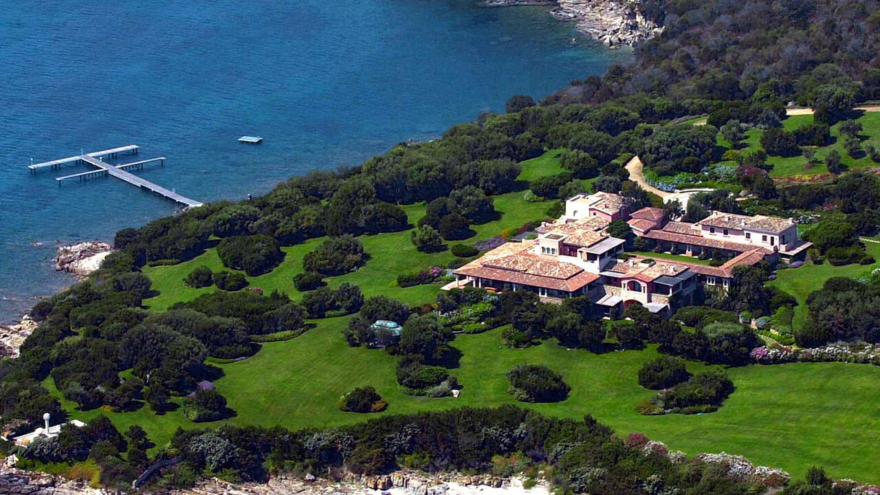 قصر الحفلات الفخم في سردينيا Villa Certosa