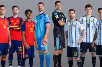 يلتقي منتخب الأرجنتين (حامل اللقب) مع منتخب إسبانيا
